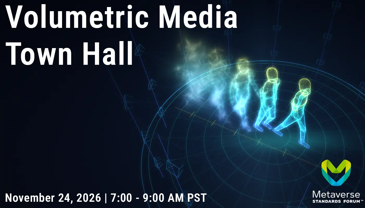 Register for the Volumetric Media Town Hall - November 24, 2026